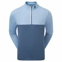 FOOTJOY COLOUR BLOCKED CHILL-OUT GOLF PULLOVER – DUSK BLUE / INK
