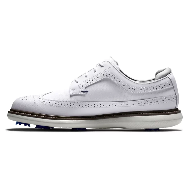 FOOTJOY FJ TRADITIONS 57910 GOLF SHOES – WING TIP WHITE 6 FOOTJOY FJ TRADITIONS 57910 GOLF SHOES – WING TIP WHITE - Image 4