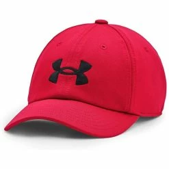 UNDER ARMOUR UA BLITZING ADJUSTABLE GOLF CAP – RED