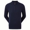 FOOTJOY WOOL BLEND 1/2 ZIP GOLF PULLOVER – NAVY -CLUBS Sales Shop 901381 600x600 1
