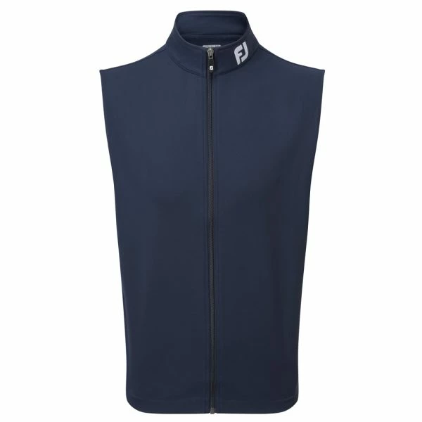 FOOTJOY FULL-ZIP KNIT GOLF VEST – NAVY 3 FOOTJOY FULL-ZIP KNIT GOLF VEST – NAVY