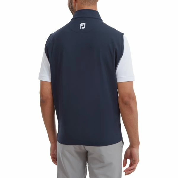 FOOTJOY FULL-ZIP KNIT GOLF VEST – NAVY 5 FOOTJOY FULL-ZIP KNIT GOLF VEST – NAVY - Image 3