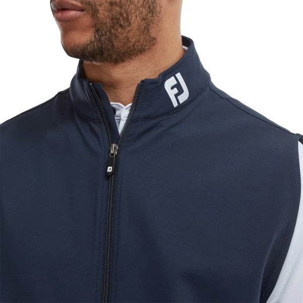 FOOTJOY FULL-ZIP KNIT GOLF VEST – NAVY 6 FOOTJOY FULL-ZIP KNIT GOLF VEST – NAVY - Image 4