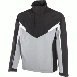 GALVIN GREEN ABE GORE-TEX WATERPROOF 1/2 ZIP GOLF JACKET – SHARKSKIN / BLACK / WHITE