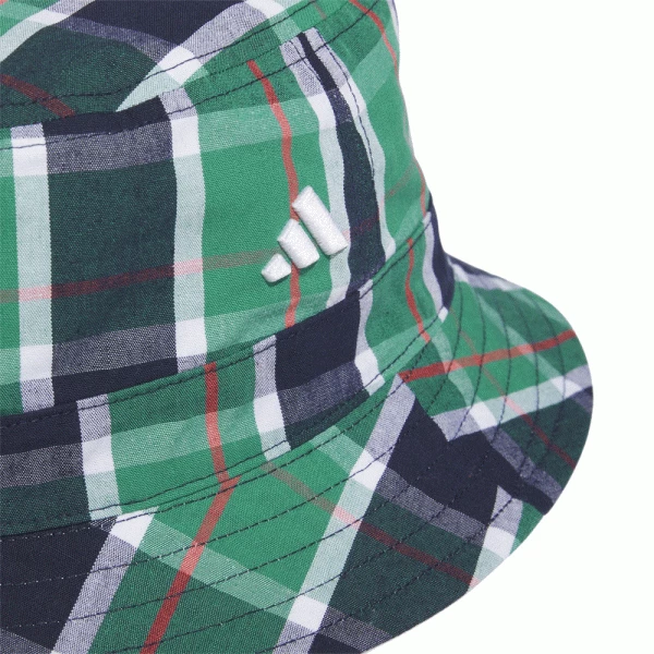 ADIDAS PLAID REVERSIBLE GOLF BUCKET HAT – WHITE 7 ADIDAS PLAID REVERSIBLE GOLF BUCKET HAT – WHITE - Image 5