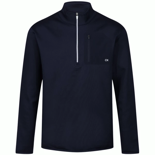 CALVIN KLEIN DELTA 1/2 ZIP GOLF PULLOVER – NAVY 3 CALVIN KLEIN DELTA 1/2 ZIP GOLF PULLOVER – NAVY