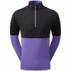 FOOTJOY COLOUR BLOCK CHILL-OUT GOLF SWEATER – BLACK / VIOLET -CLUBS Sales Shop COLOURBLOCK MIDLAYER BLACK 600x600 1