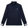 J.LINDEBERG DANNY DEBOSSED MIDLAYER – NAVY