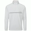 OSCAR JACOBSON DARWIN 1/4 ZIP PULLOVER – WHITE