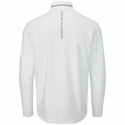 OSCAR JACOBSON DARWIN 1/4 ZIP PULLOVER – WHITE -CLUBS Sales Shop DARWIN WHITE1 600x600 1