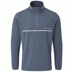 OSCAR JACOBSON DARWIN 1/4 ZIP PULLOVER – CHINA BLUE