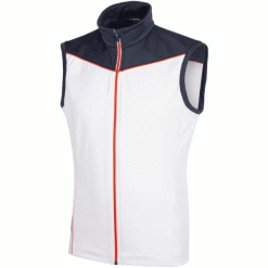 GALVIN GREEN DAVON INSULA GOLF BODY WARMER – WHITE / NAVY / ORANGE