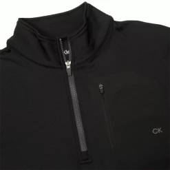 CALVIN KLEIN DELTA 1/2 ZIP GOLF PULLOVER – BLACK -CLUBS Sales Shop DELTA BLACK2 600x600 1