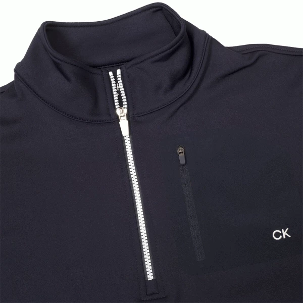 CALVIN KLEIN DELTA 1/2 ZIP GOLF PULLOVER – NAVY 5 CALVIN KLEIN DELTA 1/2 ZIP GOLF PULLOVER – NAVY - Image 3