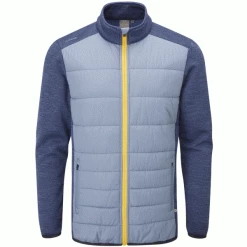 PING DOVER THERMAL WINDPROOF GOLF JACKET – GREYSTONE / OXFORD BLUE