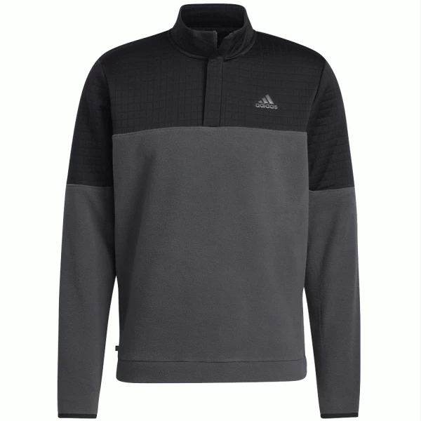 ADIDAS DWR BLOCK 1/4-ZIP GOLF SWEATSHIRT – BLACK / GREY SIX 3 ADIDAS DWR BLOCK 1/4-ZIP GOLF SWEATSHIRT – BLACK / GREY SIX