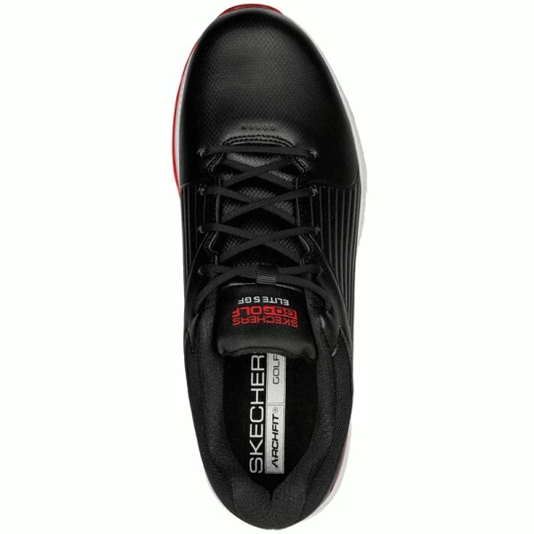 SKECHERS GO GOLF ELITE 5 GF GOLF SHOES – BLACK / RED 6 SKECHERS GO GOLF ELITE 5 GF GOLF SHOES – BLACK / RED - Image 4
