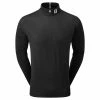 FOOTJOY TONAL PRINT KNIT CHILL-OUT – BLACK -CLUBS Sales Shop FJ BLACK TONAL PRINT FRONT 600x600 1