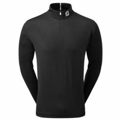 FOOTJOY TONAL PRINT KNIT CHILL-OUT – BLACK