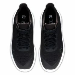 FOOTJOY FLEX ATHLETIC GOLF SHOES 56141 – BLACK -CLUBS Sales Shop FJ FLEX BLACK TOPS 600x600 1