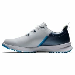 FOOTJOY 2023 FUEL SPORT 55454 GOLF SHOES – WHITE / NAVY / BLUE -CLUBS Sales Shop FJ FUEL SPORT W N B LEFT SIDE 600x600 1