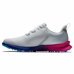 FOOTJOY 2023 FUEL SPORT 55455 GOLF SHOES – WHITE / PINK / BLUE -CLUBS Sales Shop FJ FUEL SPORT W P B LEFT SIDE 600x600 1