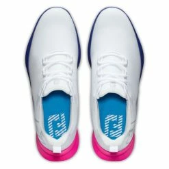FOOTJOY 2023 FUEL SPORT 55455 GOLF SHOES – WHITE / PINK / BLUE -CLUBS Sales Shop FJ FUEL SPORT W P B TOP 600x600 1