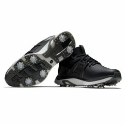 FOOTJOY 2023 HYPERFLEX GOLF SHOES 51117 – BLACK -CLUBS Sales Shop FJ HYPERFLEX B W G BOTTOM AND SIDE 600x600 1