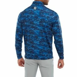 FOOTJOY CLOUD CAMO MIDLAYER – NAVY 10 FOOTJOY CLOUD CAMO MIDLAYER – NAVY -CLUBS Sales Shop FJ NAVY CAMO MODEL BACK 600x600 1