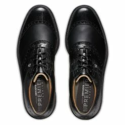FOOTJOY 2023 PREMIER SERIES WILCOX GOLF SHOES 54326 – BLACK -CLUBS Sales Shop FJ PS WILCOX BLACK TOPS 600x600 1