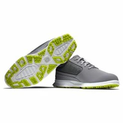 FOOTJOY SUPERLITES XP 58086 GOLF SHOES – GREY / WHITE / LIME -CLUBS Sales Shop FJ SUPERLIGHTS XP GREY BOTTOM AND SIDE 600x600 1