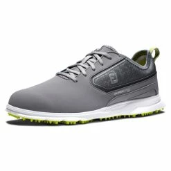 FOOTJOY SUPERLITES XP 58086 GOLF SHOES – GREY / WHITE / LIME -CLUBS Sales Shop FJ SUPERLIGHTS XP GREY FRONT 600x600 1