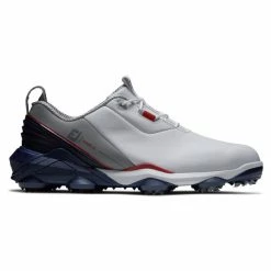 FOOTJOY TOUR ALPHA 55500 GOLF SHOES – WHITE / NAVY / GREY
