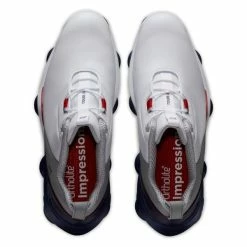 FOOTJOY TOUR ALPHA 55500 GOLF SHOES – WHITE / NAVY / GREY -CLUBS Sales Shop FJ TOUR ALPHA W N R TOP 600x600 1