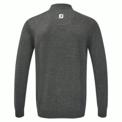 FOOTJOY WOOL BLEND 1/2 ZIP GOLF PULLOVER – CHARCOAL -CLUBS Sales Shop FJHALFCHARC2 600x600 1