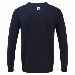 FOOTJOY WOOLBLEND V NECK GOLF PULLOVER – NAVY -CLUBS Sales Shop FJWBNAVY2 600x600 1