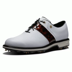 FOOTJOY PREMIERE SERIES GARRETT LEIGHT PACKARD 54297 GOLF SHOES – WHITE / TORTOISE -CLUBS Sales Shop FJ 542977 600x600 1