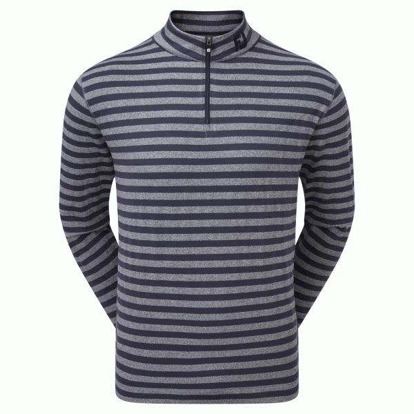 FOOTJOY PEACHED JERSEY TONAL STRIPE CHILL-OUT GOLF PULLOVER – NAVY 3 FOOTJOY PEACHED JERSEY TONAL STRIPE CHILL-OUT GOLF PULLOVER – NAVY