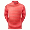 FOOTJOY PEACHED JERSEY TONAL STRIPE CHILL-OUT GOLF PULLOVER – RED -CLUBS Sales Shop FJ 88447 01 600x600 1