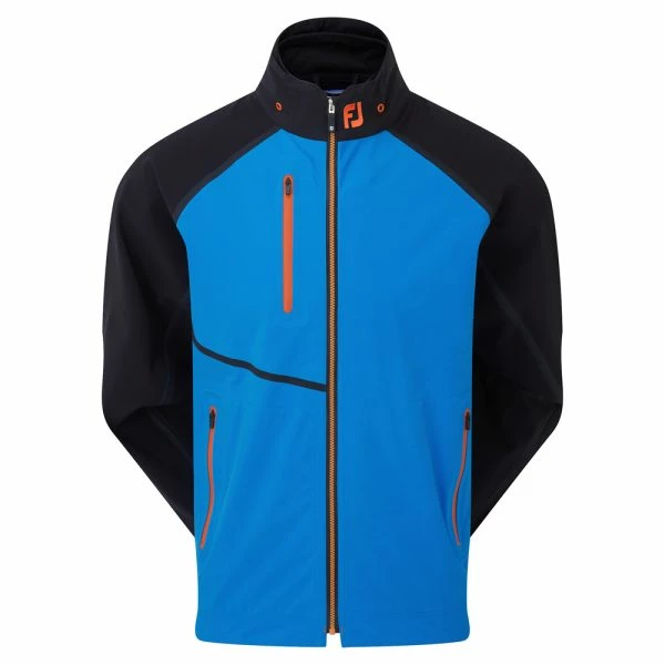 FOOTJOY HYDROTOUR WATERPROOF GOLF RAIN JACKET – SAPPHIRE / BLACK / ORANGE 3 FOOTJOY HYDROTOUR WATERPROOF GOLF RAIN JACKET – SAPPHIRE / BLACK / ORANGE