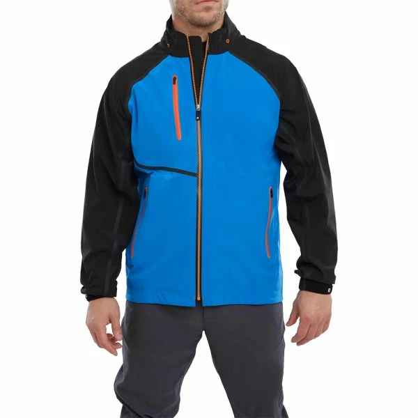 FOOTJOY HYDROTOUR WATERPROOF GOLF RAIN JACKET – SAPPHIRE / BLACK / ORANGE 5 FOOTJOY HYDROTOUR WATERPROOF GOLF RAIN JACKET – SAPPHIRE / BLACK / ORANGE - Image 3