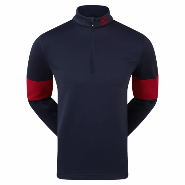 FOOTJOY RIBBED CHILL-OUT XTREME GOLF PULLOVER – NAVY / RED 3 FOOTJOY RIBBED CHILL-OUT XTREME GOLF PULLOVER – NAVY / RED