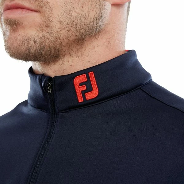 FOOTJOY RIBBED CHILL-OUT XTREME GOLF PULLOVER – NAVY / RED 7 FOOTJOY RIBBED CHILL-OUT XTREME GOLF PULLOVER – NAVY / RED - Image 5