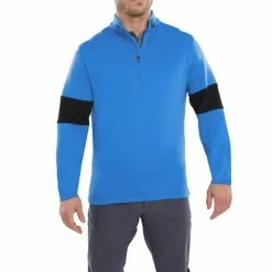 FOOTJOY RIBBED CHILL-OUT XTREME GOLF PULLOVER – BLUE / BLACK -CLUBS Sales Shop FJ 88832 02 600x600 1