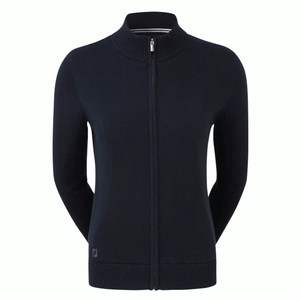 FOOTJOY LADIES FULL ZIP LINED GOLF JACKET – NAVY 3 FOOTJOY LADIES FULL ZIP LINED GOLF JACKET – NAVY