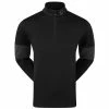 FOOTJOY RIBBED CHILL-OUT XTREME GOLF PULLOVER – BLACK / CHARCOAL -CLUBS Sales Shop FJ Ribbed Black 1 600x600 1