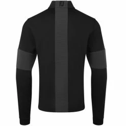FOOTJOY RIBBED CHILL-OUT XTREME GOLF PULLOVER – BLACK / CHARCOAL -CLUBS Sales Shop FJ Ribbed Black 4 600x600 1