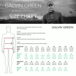 GALVIN GREEN DRAKE TOUR INSULA™ GOLF PULLOVER – BLACK -CLUBS Sales Shop GALVINSIZECHART 600x600 1