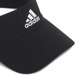 ADIDAS TOUR GOLF VISOR – BLACK -CLUBS Sales Shop HA9250 3 HARDWARE Photography Detail View 1 white 600x600 1