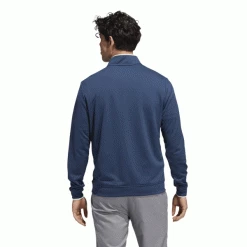 ADIDAS PRIMEGREEN 1/4 ZIP GOLF PULLOVER – NAVY / WHITE -CLUBS Sales Shop HF2974 APP on model back wh 600x600 1